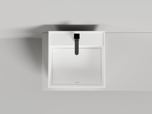 Раковина из искусственного камня S-Stone Salini ARMONIA 130523TMF 50х50 накладная цвет мультиколор - фото 5